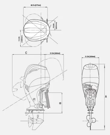 Лодочный мотор Tohatsu MFS 75 AETL