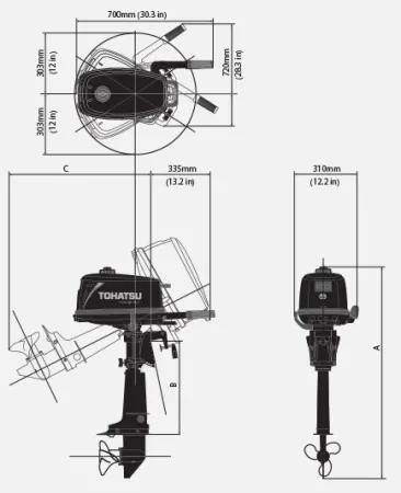 Лодочный мотор Tohatsu M 5 BD S