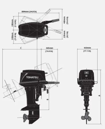 Лодочный мотор Tohatsu M 30H S