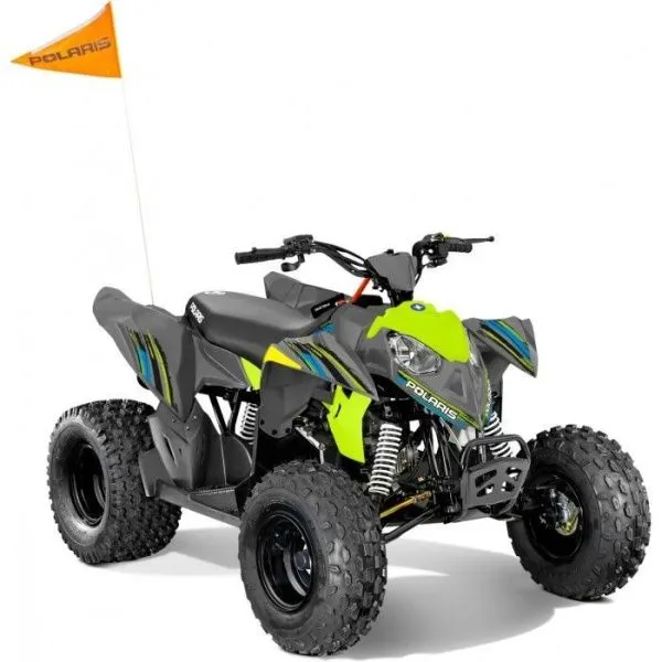 Квадроцикл Polaris Outlaw 110 EFI Avalanche Gray/Lime Squeeze