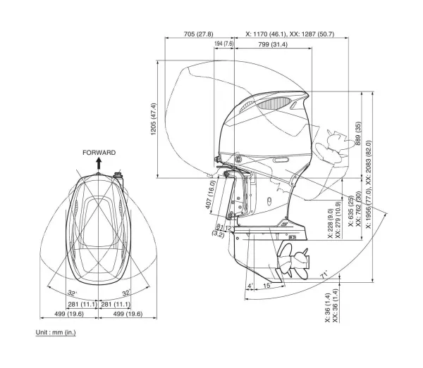 Лодочный мотор Suzuki DF 325 ATXX